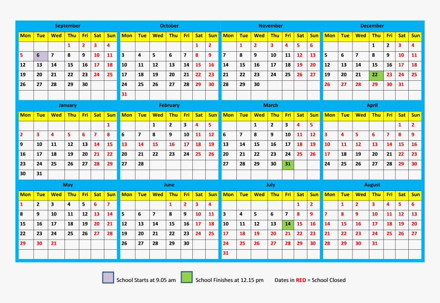 Calendar 2019 Hd Png, Transparent Png