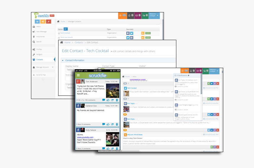 Facebook, Twitter, Tumblr, Email And News Feeds These - Computer Icon, HD Png Download