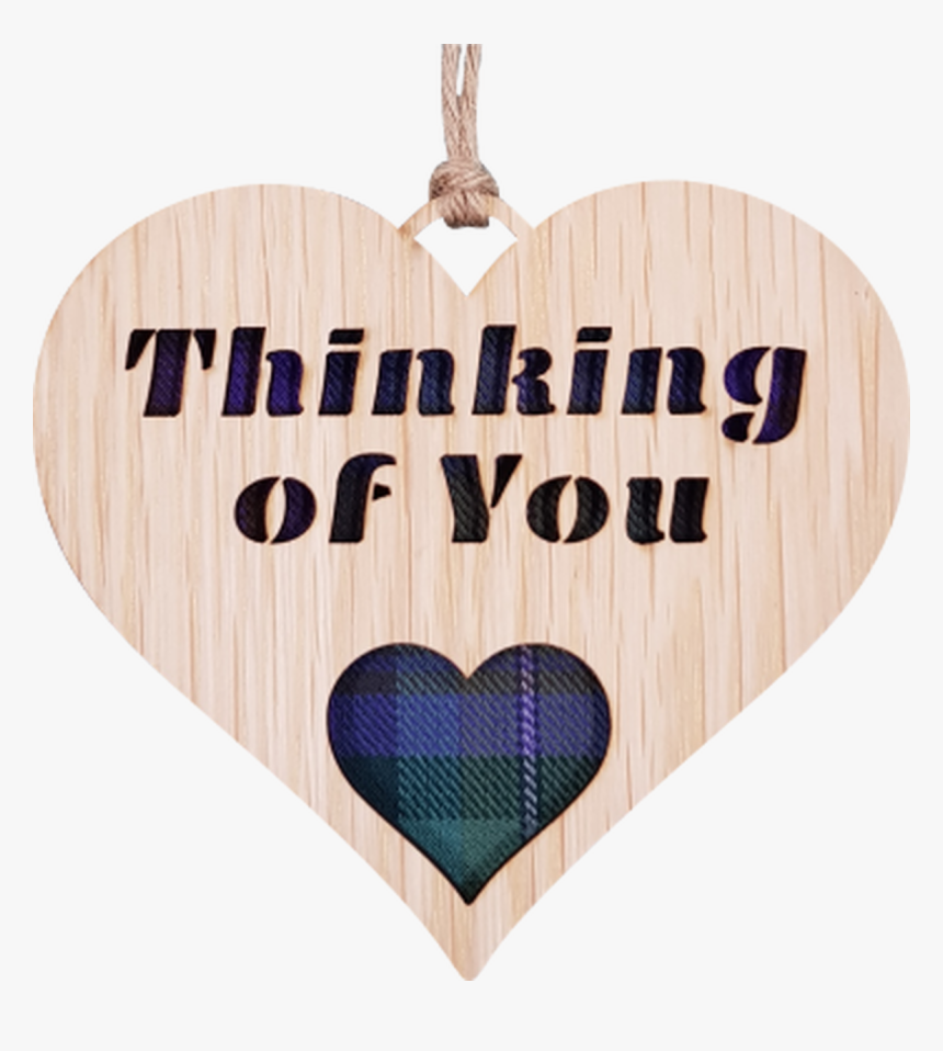 Thinking Of You Heart Hanging Plaque - Heart, HD Png Download