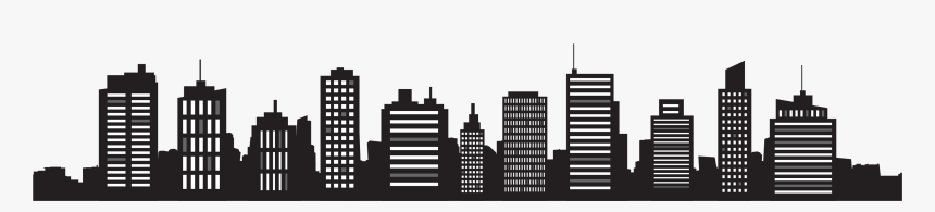 City Skyline Black And White - Ville Libre De Droit, HD Png Download