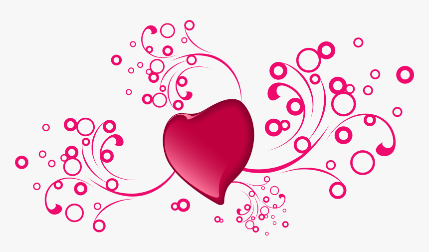 Valentine S Day Decorative Heart Transparent Png Clip - Love Valentine Transparent, Png Download