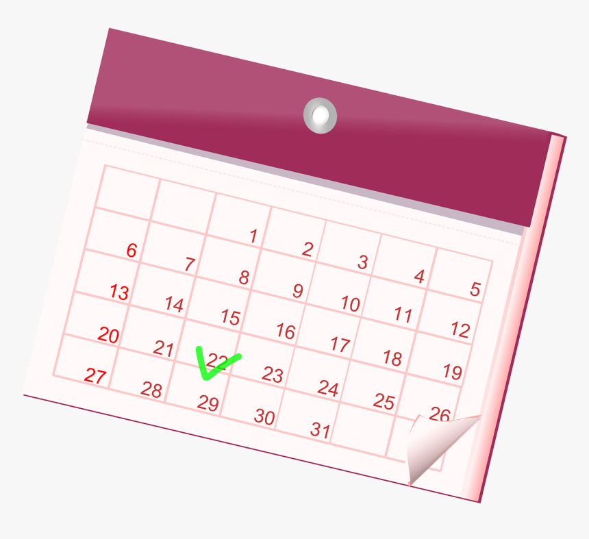 Clipart Transparent Calendar Icon, HD Png Download