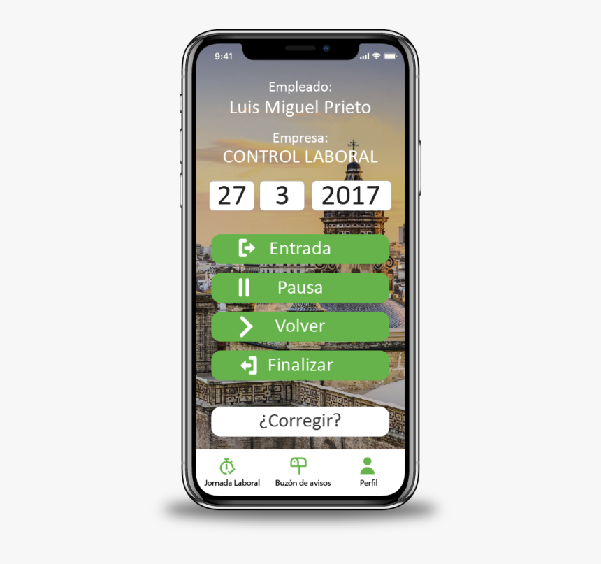 App-fichaje - Iphone, HD Png Download