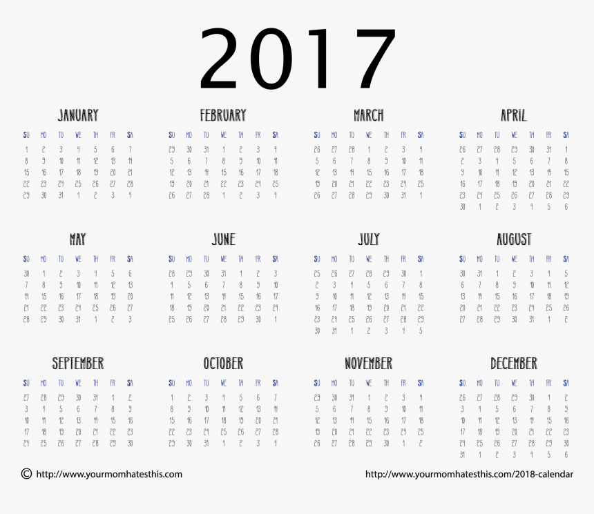 2017 Calendar Download - 20 Лет, HD Png Download