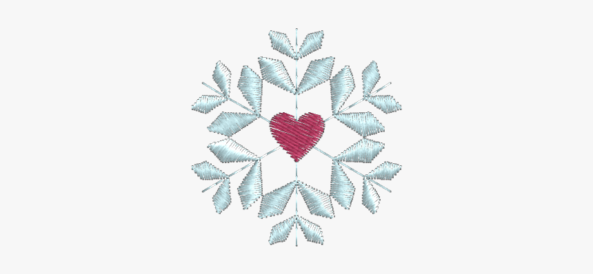 Coração Com Flocos De Neve Tatuagem, HD Png Download