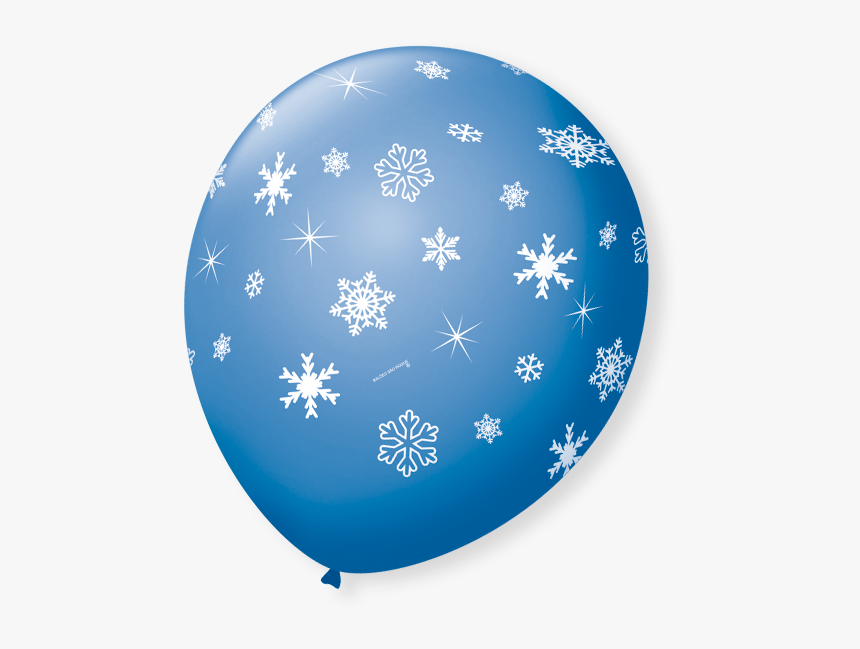 Balão Com Floco De Neve, HD Png Download