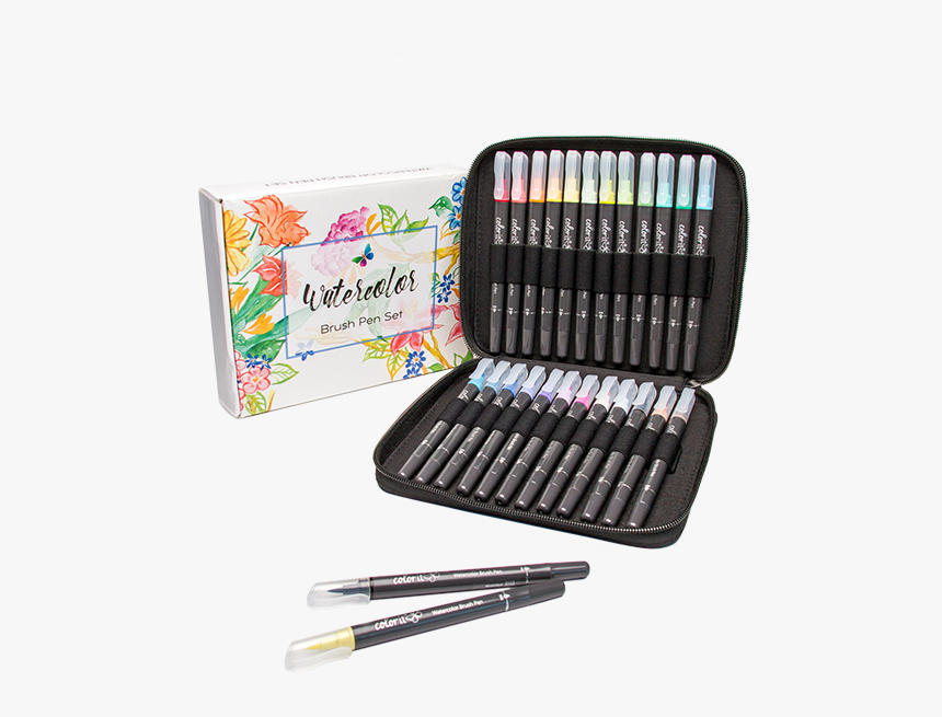 Refillable Watercolor Brush Pens, HD Png Download
