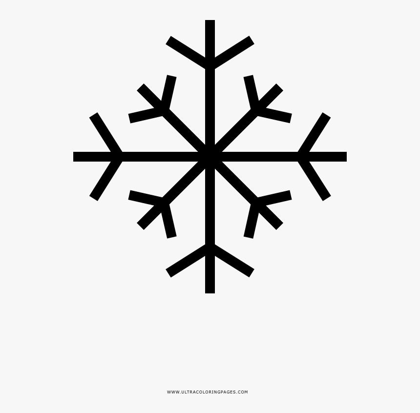 Floco De Neve Coloring Page - Flake Icon, HD Png Download