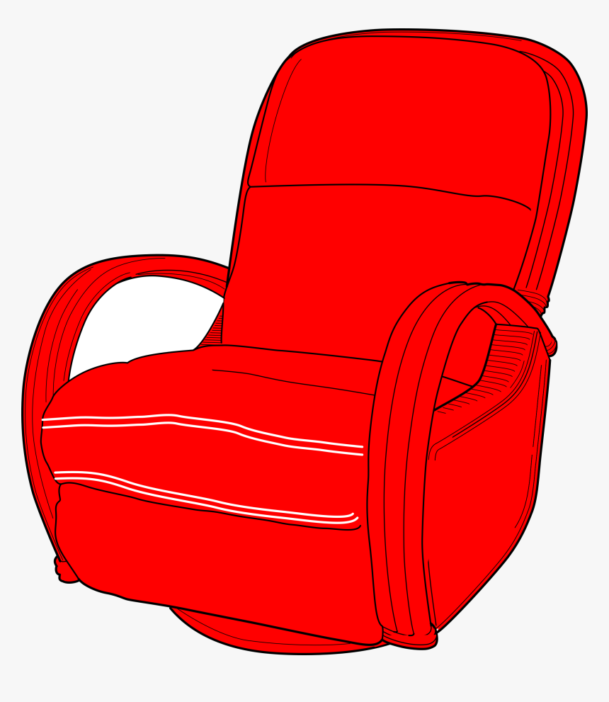 Cartoon Chairs Free Download Clip Art On - Red Chair Clipart, HD Png Download