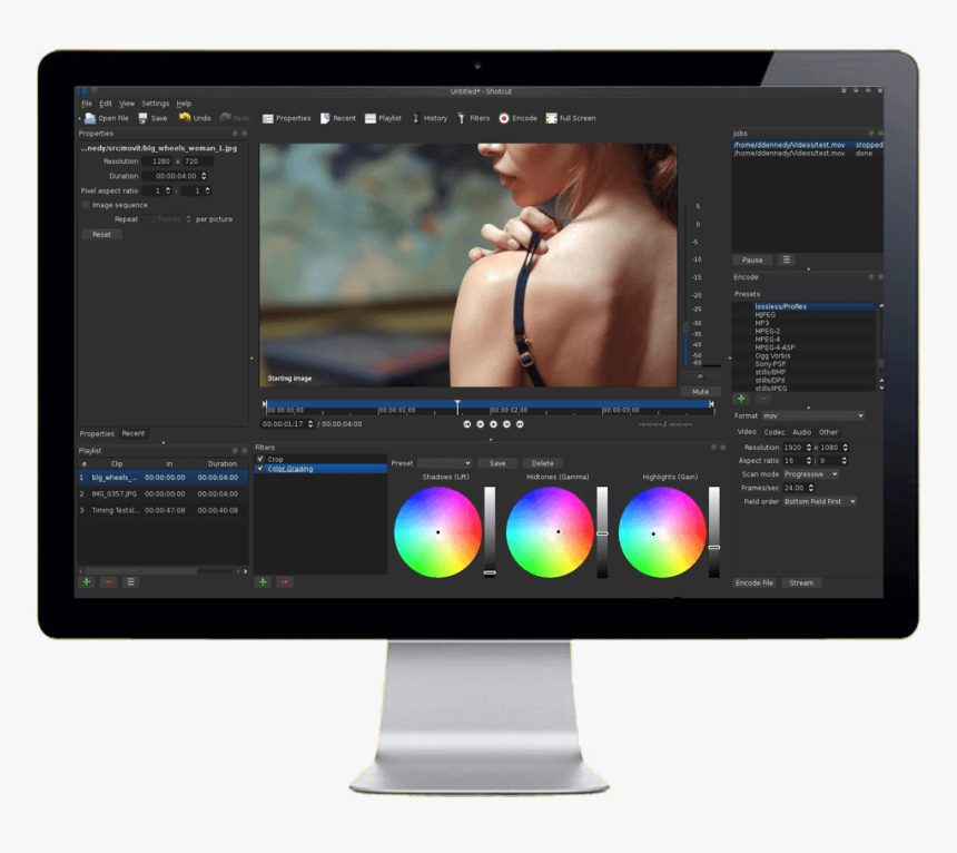 Shotcut Video Editing Software - Video Edit Software, HD Png Download