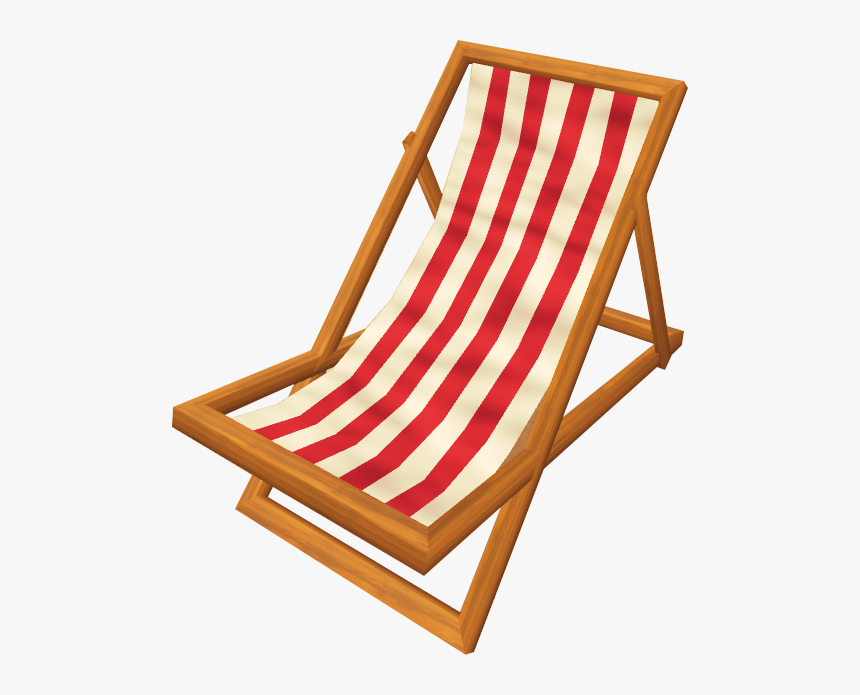 Transparent Deck Clipart - Beach Deck Chair Transparent Png, Png Download