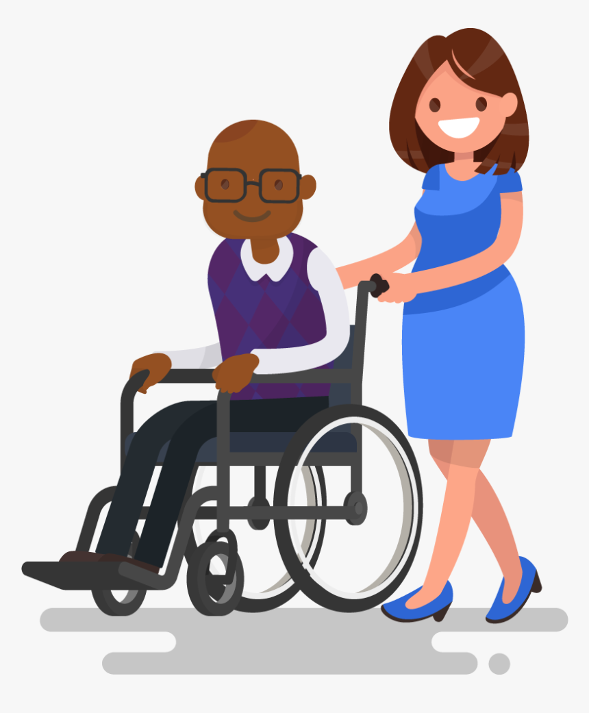 Transparent Cartoon Chair Png - Promenade Avec Les Handicapés, Png Download