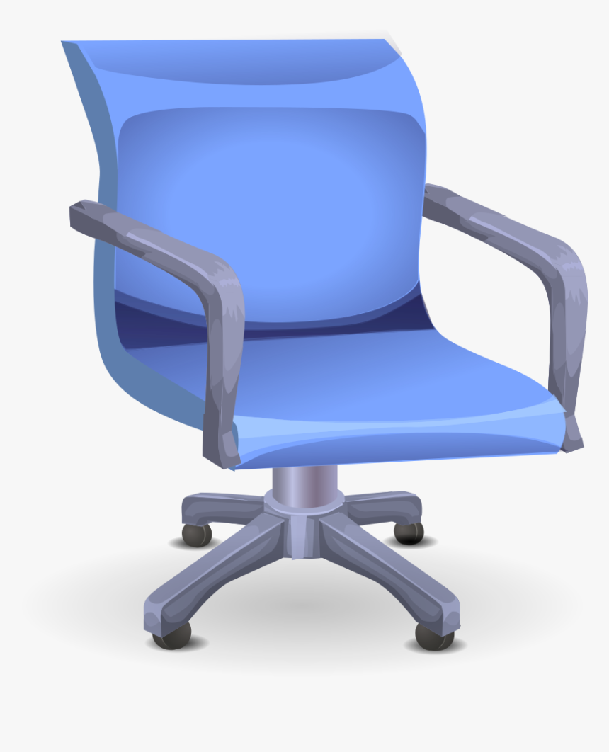 Transparent Chair Clip Art - Chair In Blue Icon, HD Png Download