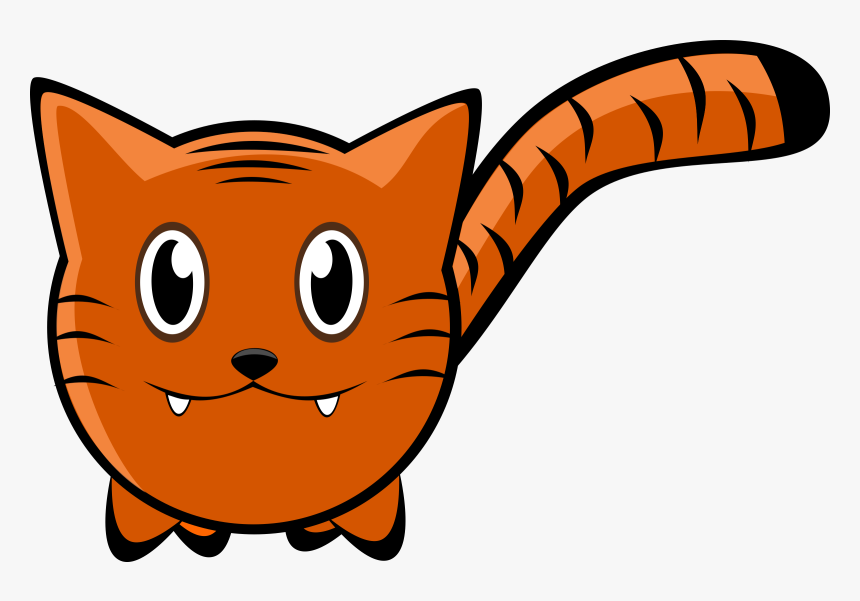 Tiger Clip Arts - Public Domain Cartoon Tiger, HD Png Download