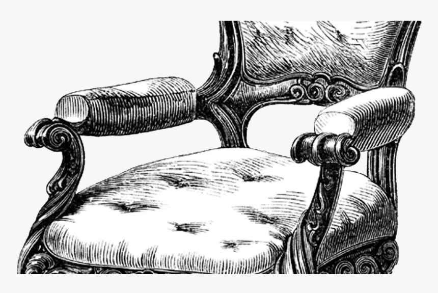 **free Vintage Digital Stamps** - Fancy Chair Transparent Background, HD Png Download