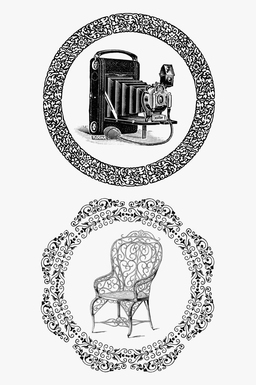 Circular Border Black & White, HD Png Download