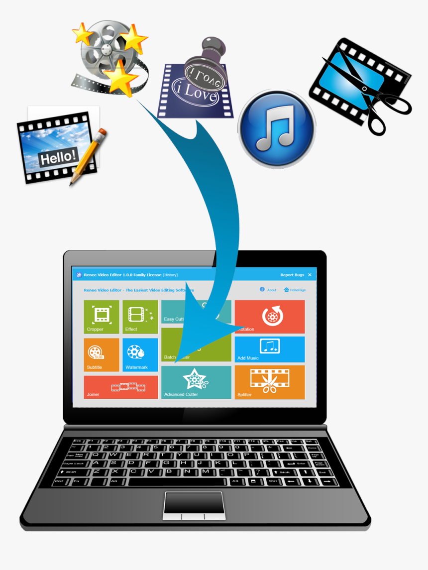 Easiest Video Editing Software For Pc Itunes, HD Png Download