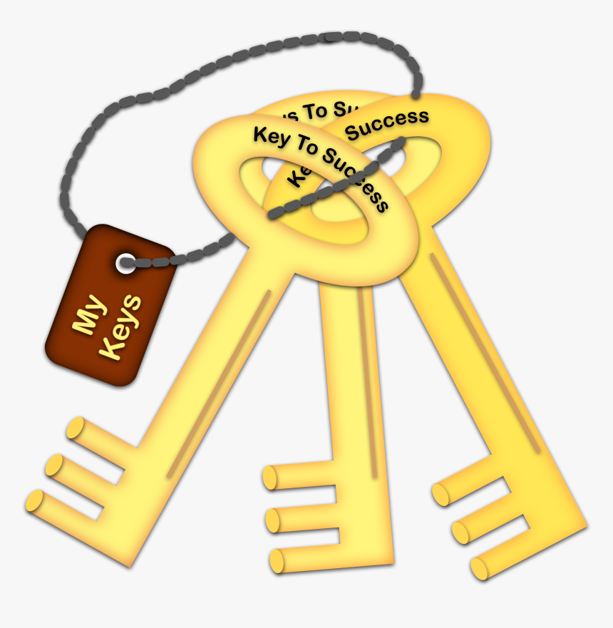 Key Chains Cartoon Clip Art - Keys To Success Cartoon, HD Png Download