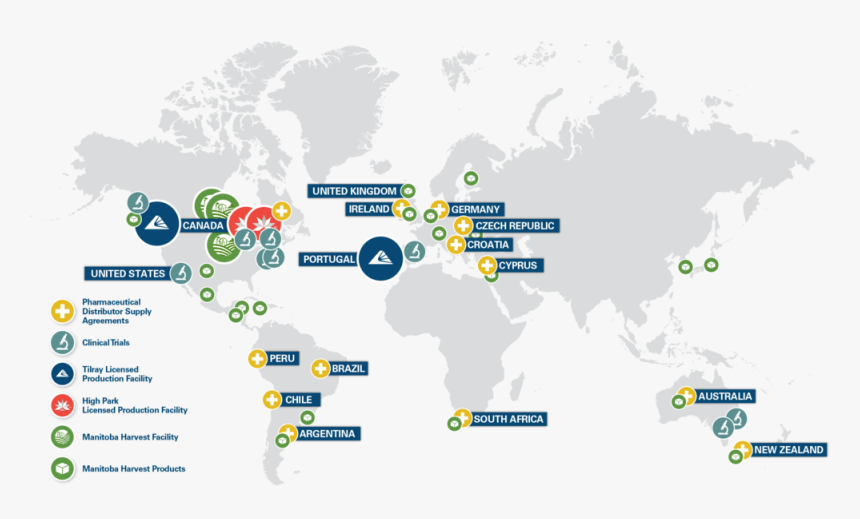 Tr Global Map V2 - Egypt In Africa Or Europe, HD Png Download