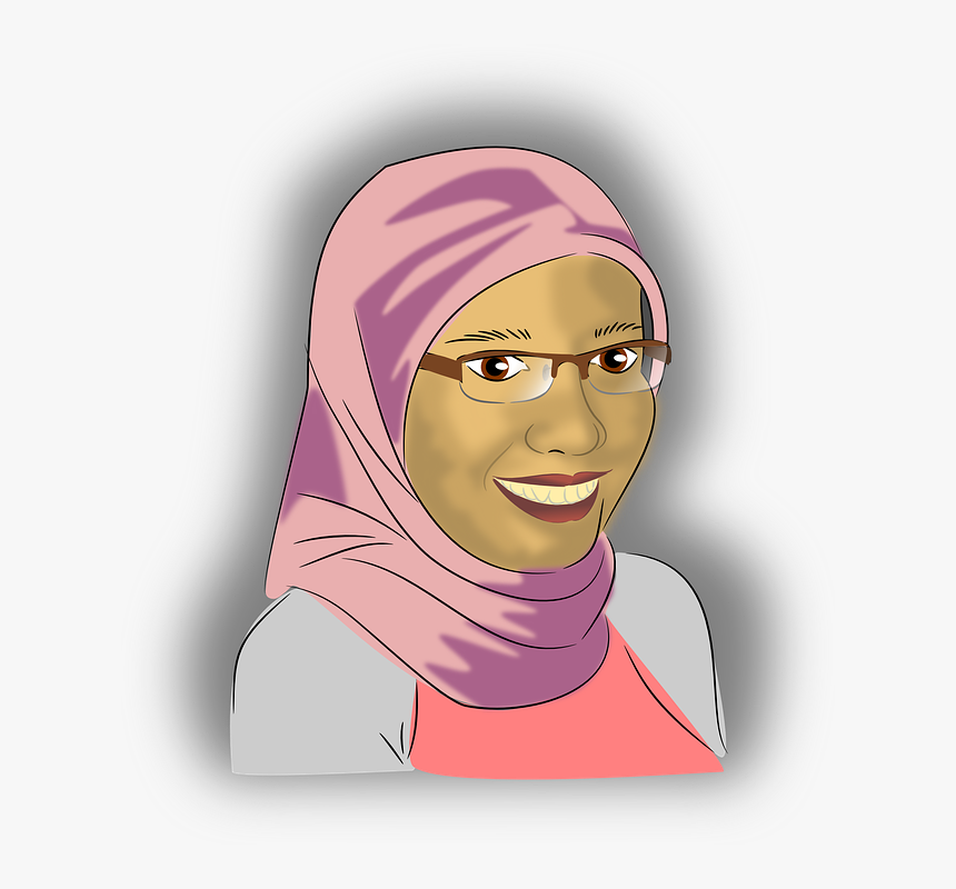 Muslim, Asia, Beauty, Diversity, Ethnic, Face, Girl - Muslim Old Woman Clipart, HD Png Download