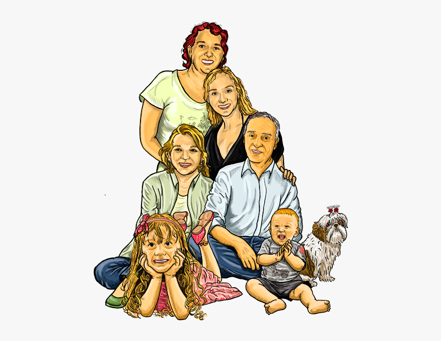 Clip Art Desenhando Arte Caricatura Ilustra - Desenho Png De Família, Transparent Png