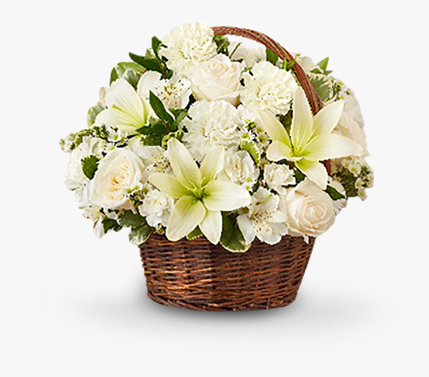 Cesto De Flores Santa Mariana - Small Funeral Flower Basket, HD Png Download