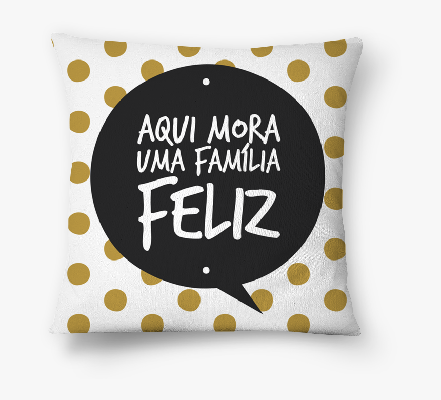 Almofada Aqui Mora Um Família Feliz De Skizzena - Happiness, HD Png Download