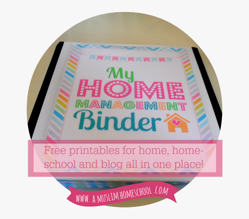 Free Home Management Binder Printable Pages - Circle, HD Png Download