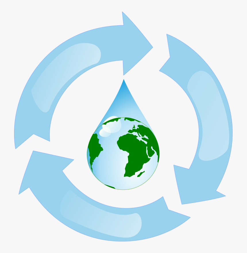 Tratamento De Água Para Indústria, Tratamento De Águas - Recycle Water Clipart, HD Png Download