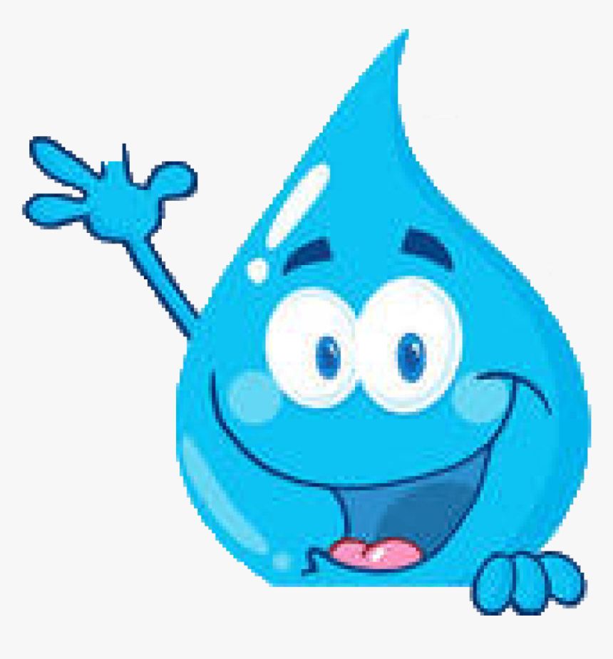Jumping Happy Bull, Water Slide In San Antonio Tx, - Cartoon Picture Of Water Drop, HD Png Download