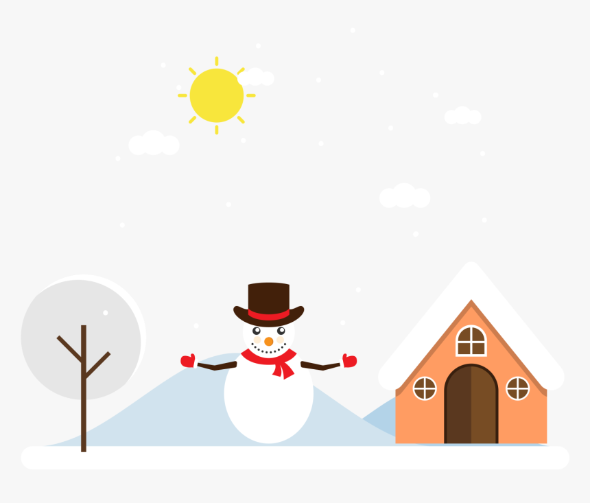 Transparent Winter Scene Png, Png Download