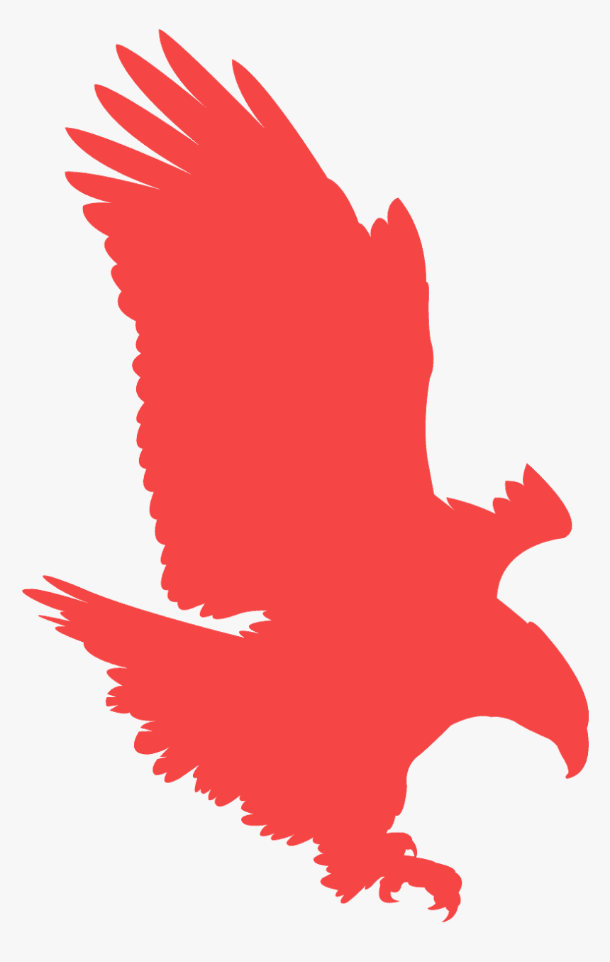 Yellow Silhouette Eagle, HD Png Download