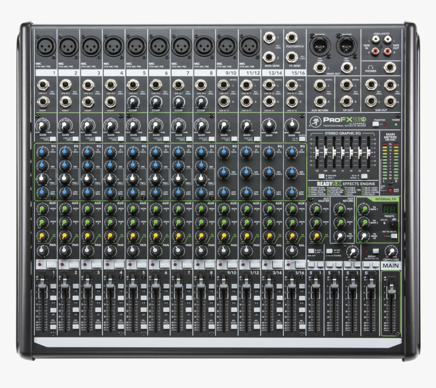 Mixer Mackie Pro Fx16, HD Png Download