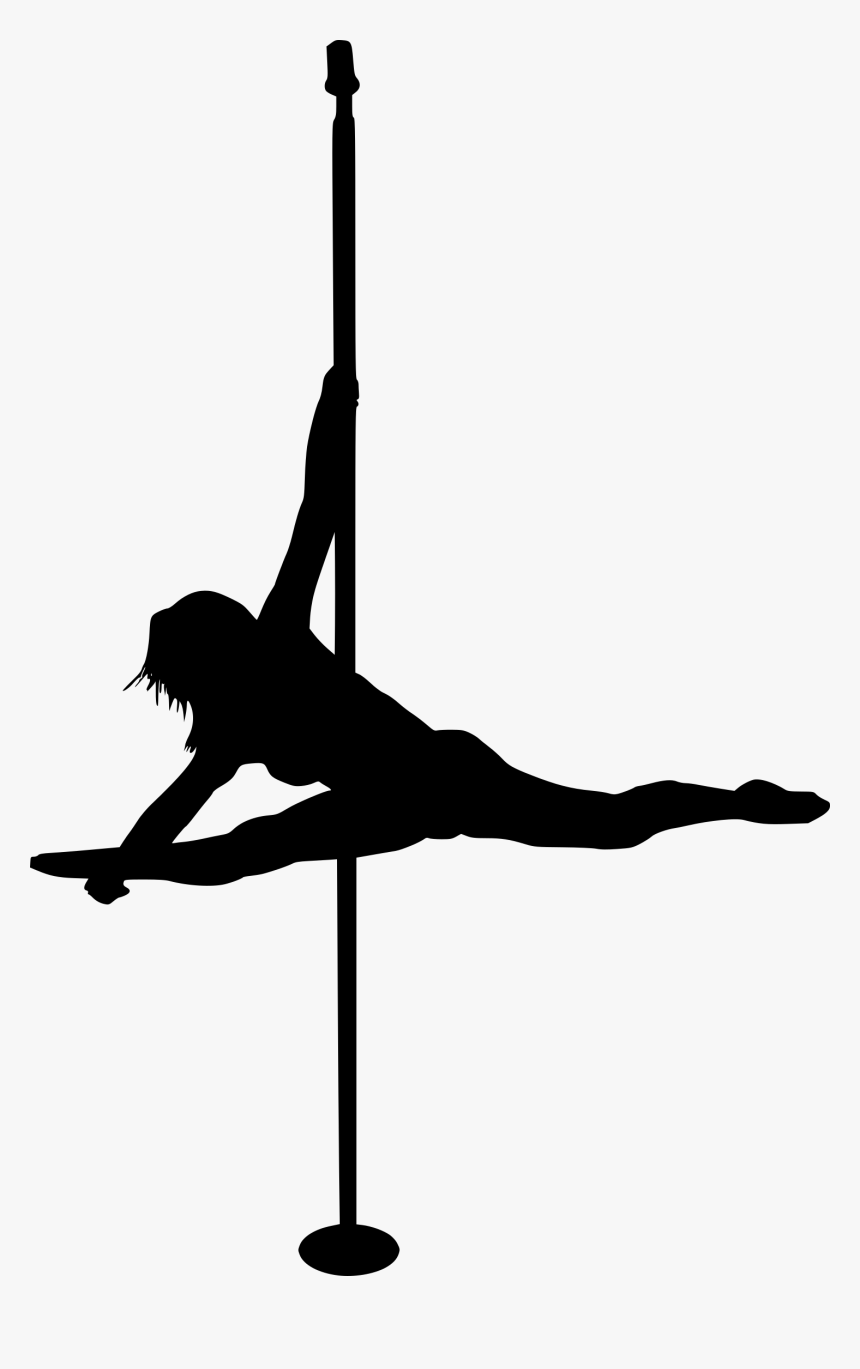 Pole Dancer Silhouette Png, Transparent Png