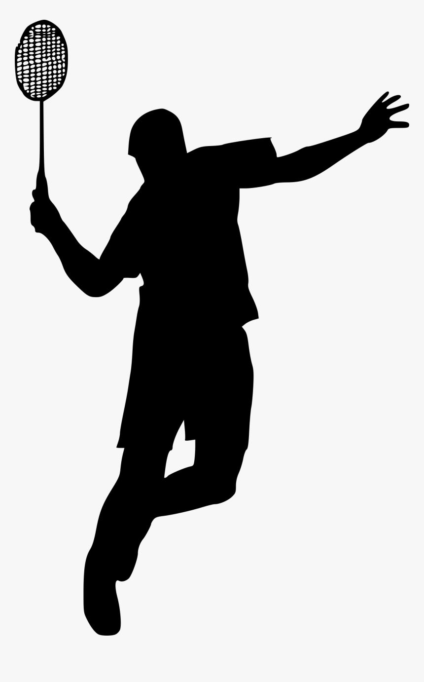 Badminton Silhouette Png, Transparent Png