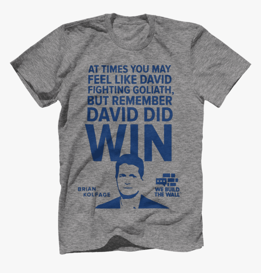 David And Goliath T-shirt - Under Quaker, HD Png Download