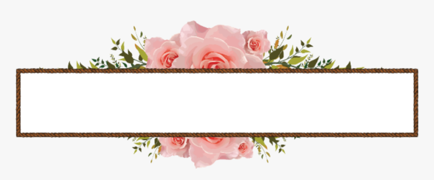 Freetoedit Frame Flowers Marco Cartel - Garden Roses, HD Png Download