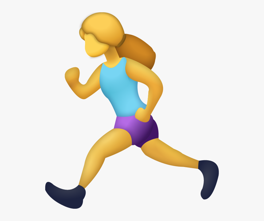 Woman Running Emoji Png, Transparent Png , Transparent Png Image - PNGitem