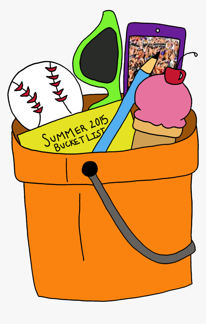 Transparent Cartoon Basket Png - Bucket List Image Cartoon, Png Download