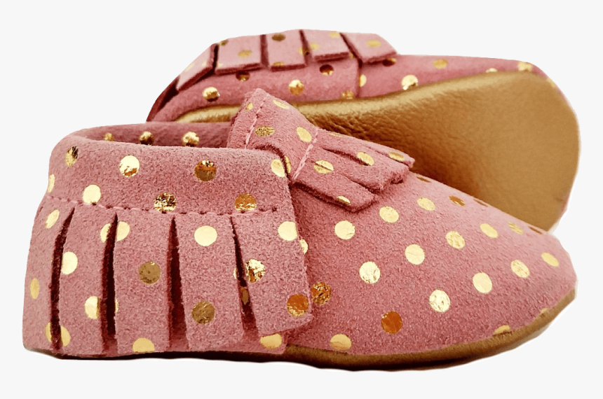 Pink Baby Moccasins Aidie London - Slipper, HD Png Download