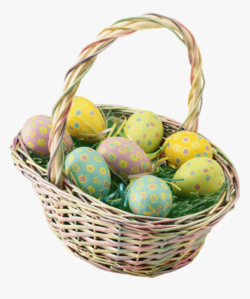 Easter Basket Png Pic - Easter Egg Basket Png, Transparent Png