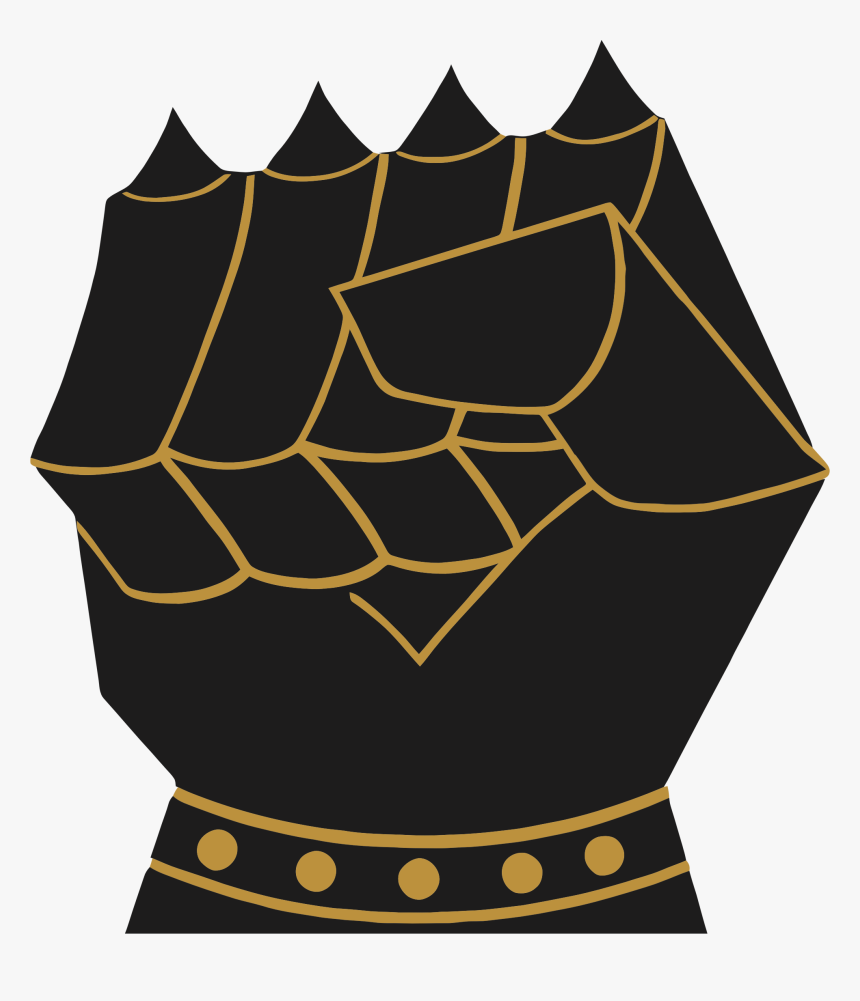 Vintage Armored Fist Clip Arts - Gauntleted Fist, HD Png Download