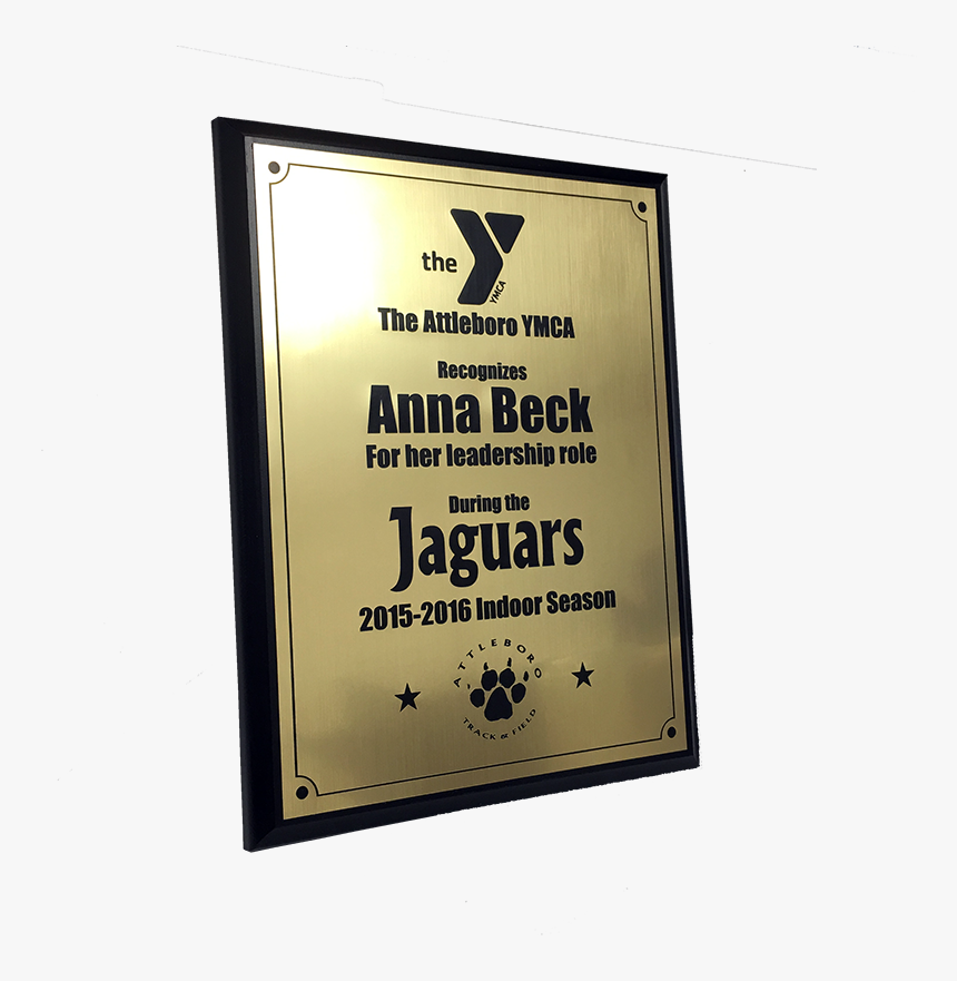 Custom And Personalized Plaques From Ashworth Awards - Ymca, HD Png Download