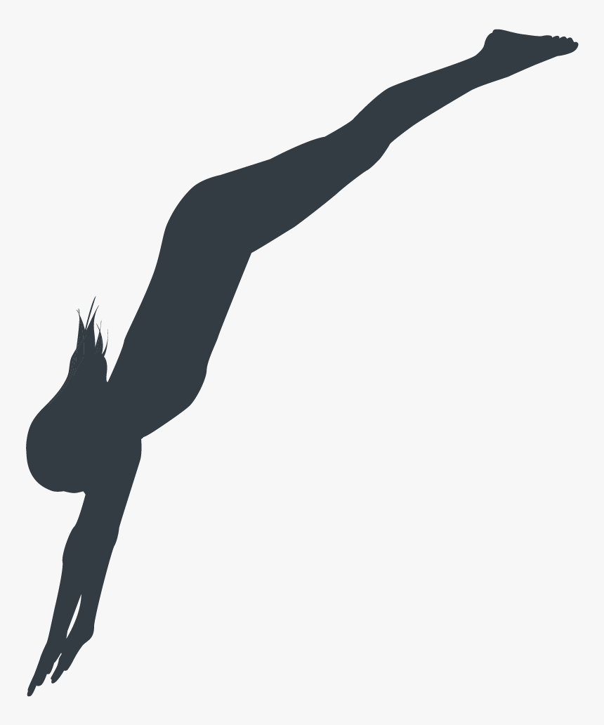 Springboard Diving Silhouette