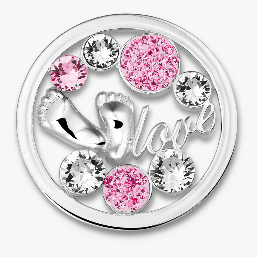 Babyfeet Light Pink Stainless Steel Open Disc With - Mi Moneda Munt, HD Png Download