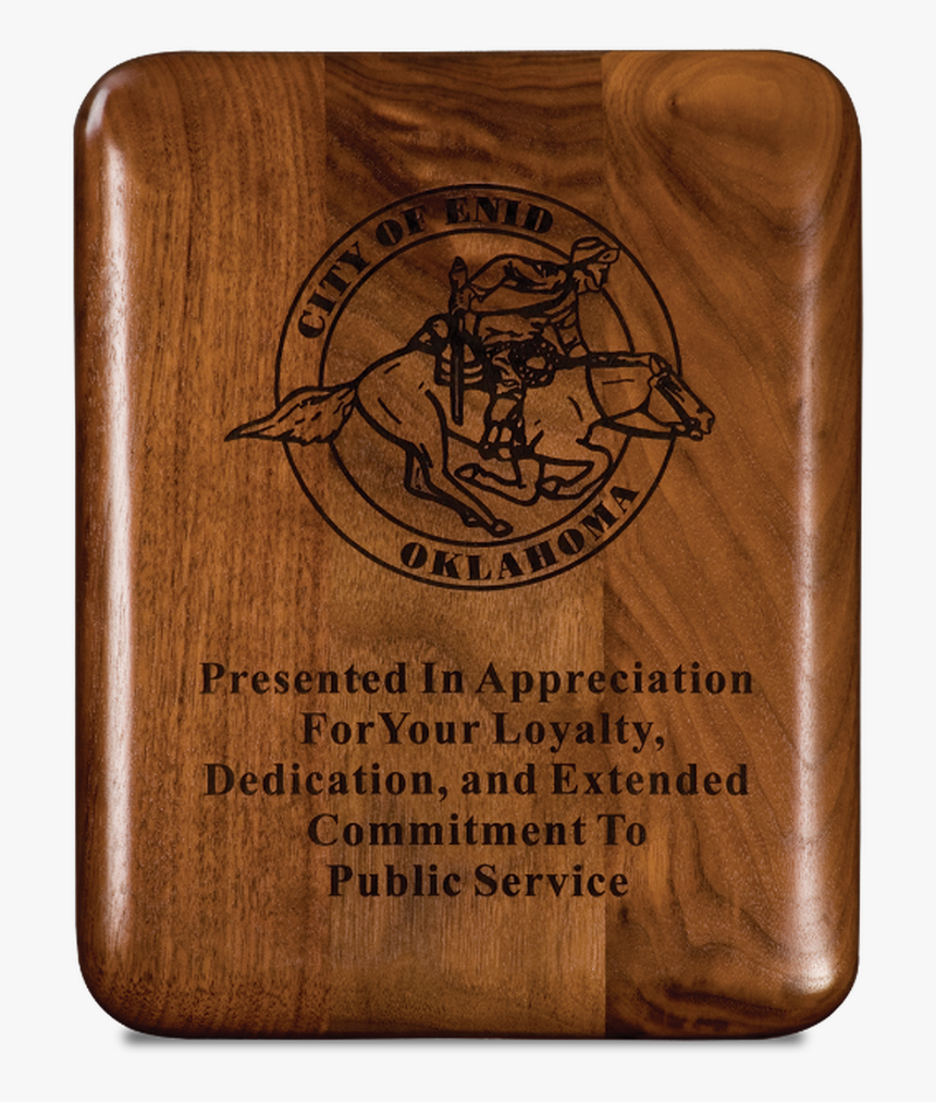 Genuine Walnut Elliptical Edge Round Corner Plaque - Wood, HD Png Download