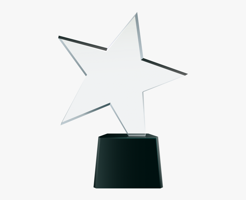 Glass Trophy Star Award Png Image Free Download Searchpng - Star, Transparent Png