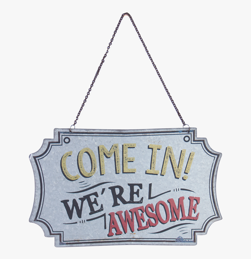 Country Tin Sign Vintage Wall Art Open/closed Awesome - Sign, HD Png Download