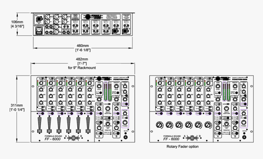 Transparent Dj Table Png - Dj Mixer Size, Png Download
