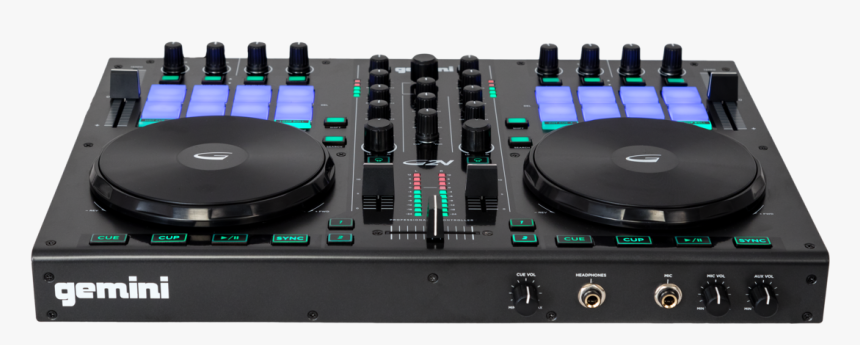 Dj Turntables Png 2 Channel Virtual Dj Controller - Dj Turntable Png, Transparent Png